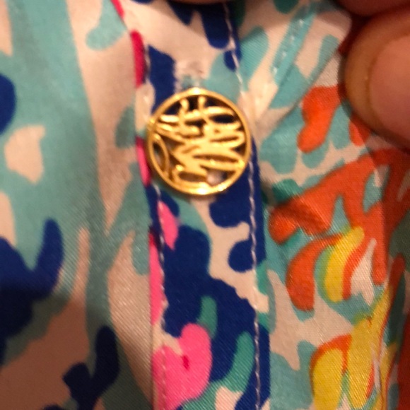 Lilly Pulitzer Elsa Silk blouse small - Picture 8 of 14